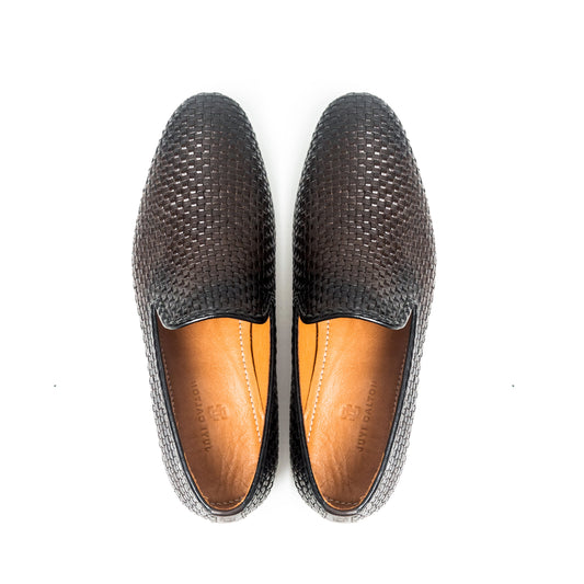 Vanetta Brown Handwoven Men's Loafer