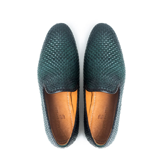 Vanetta Green handwoven Men's Loafer