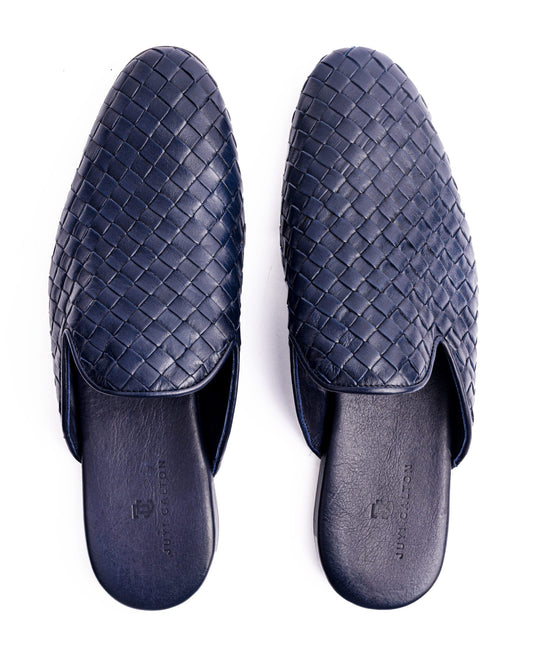 Pacino Tejido Blue Mule