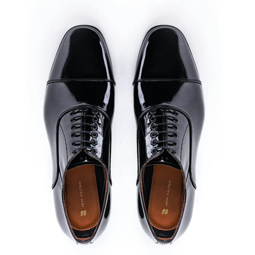Detail shot — Costello Black lace-ups