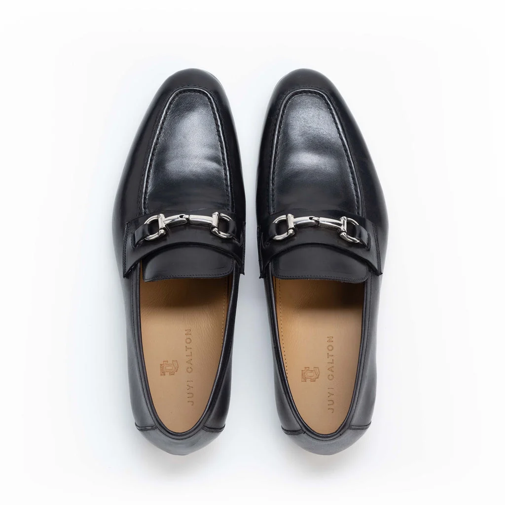 Bologna Rettile Black Men's Loafer — view 3