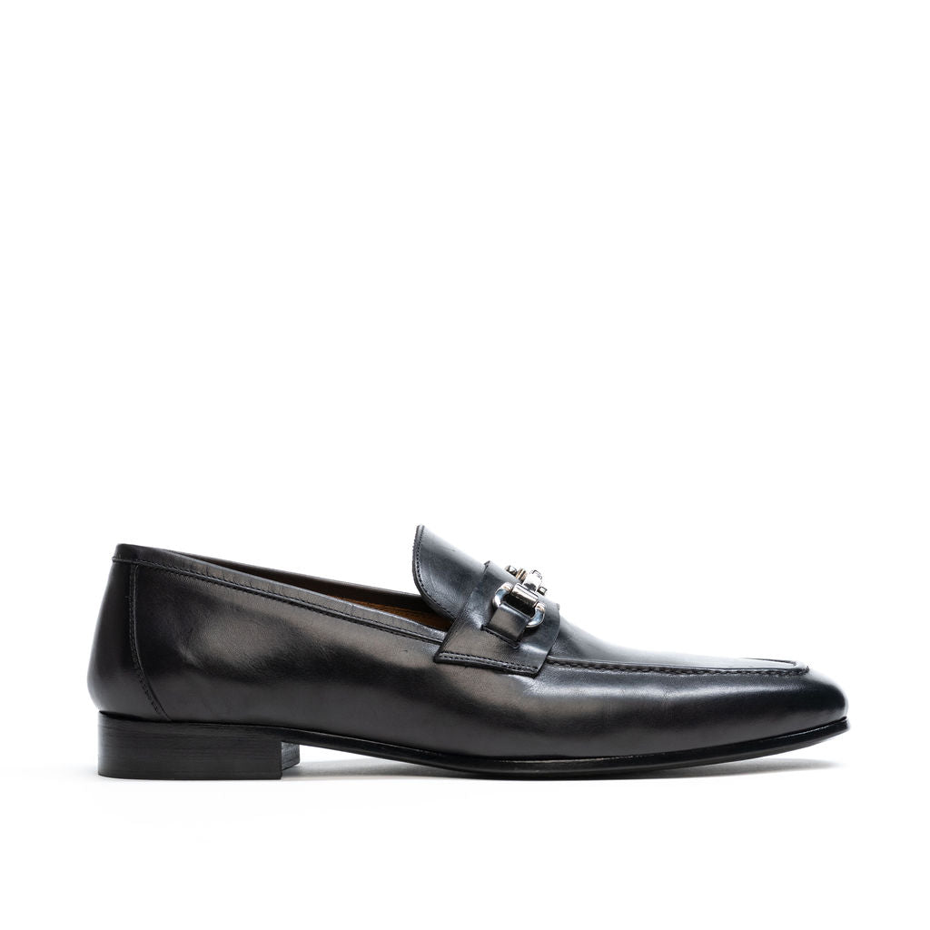 Bologna Rettile Black Men's Loafer