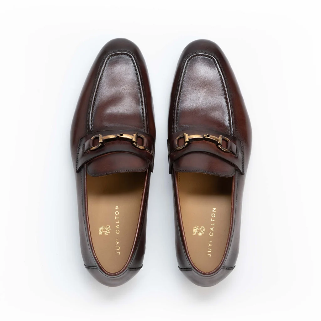Bologna Rettile Brown Men's Loafer — view 3