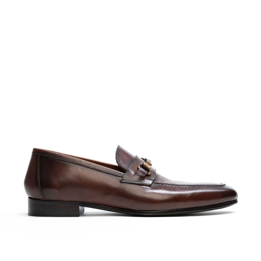Bologna Rettile Brown Men's Loafer