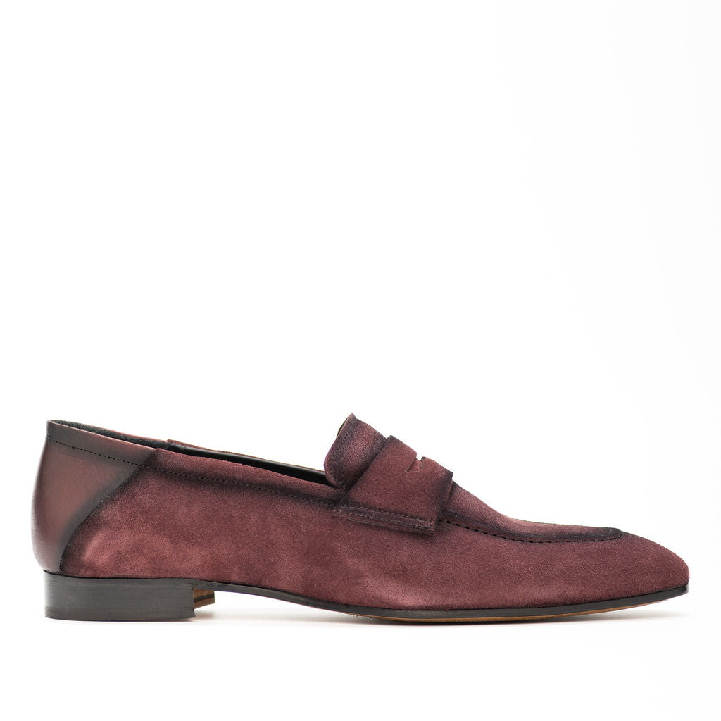 Suave Burgundy Suede