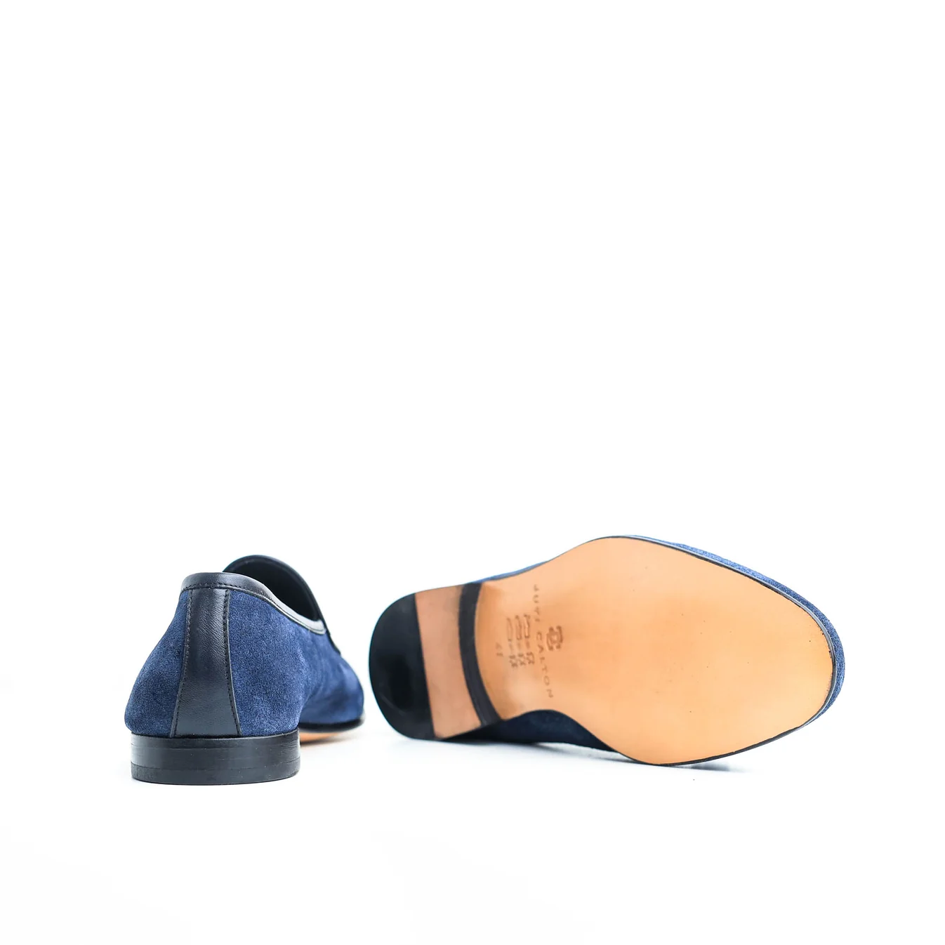 Suede Belga Blue Loafer Shoe — view 2