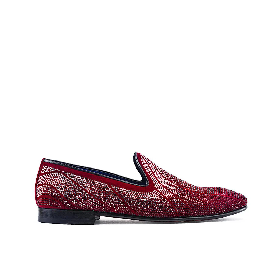 Suede Grandeur Burgundy Loafer