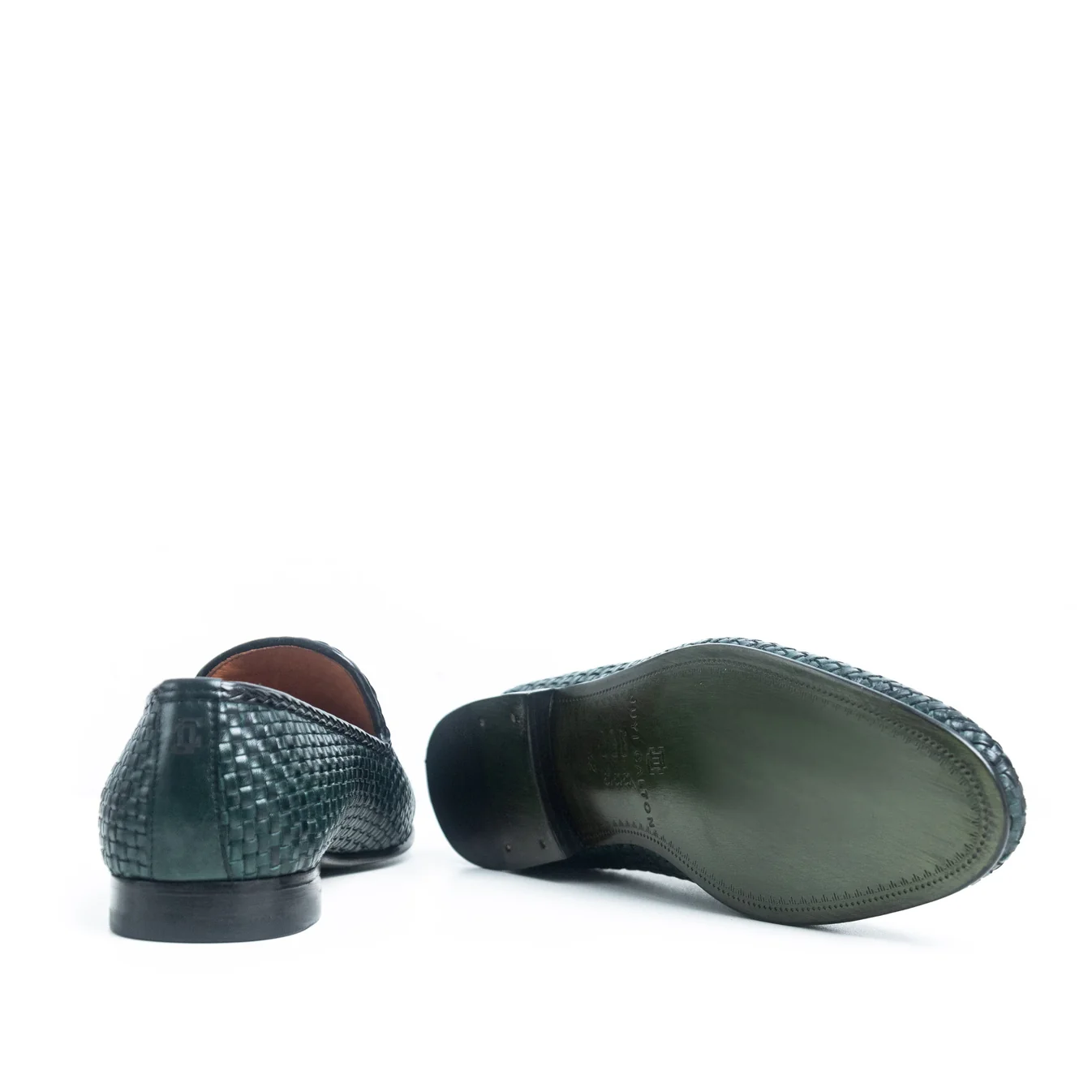 Vanetta Green Handwoven Men's Loafer — view 2