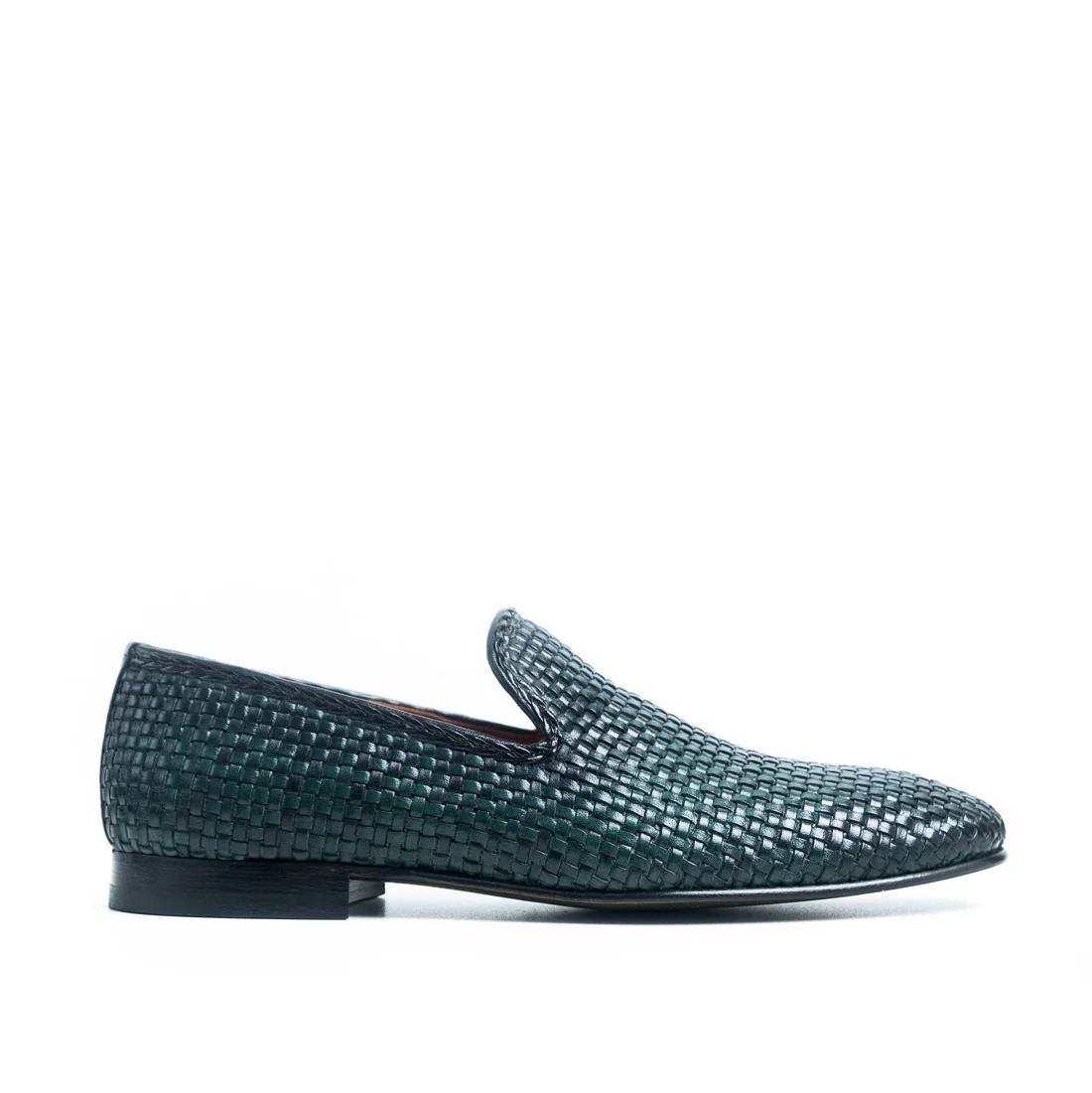 Vanetta Green Handwoven Men's Loafer